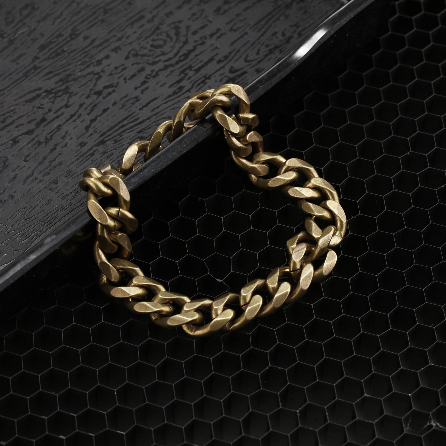 Zen Healing Vintage Bold Chain Copper Brass Strength Bracelet Necklace