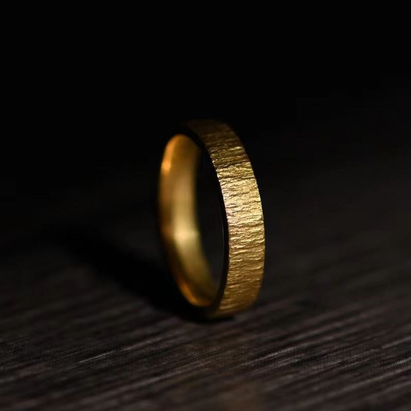 Zen Healing Vintage Copper Brass Adjustable Personality Ring