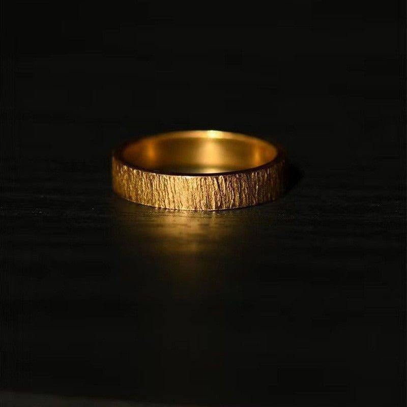 Zen Healing Vintage Copper Brass Adjustable Personality Ring