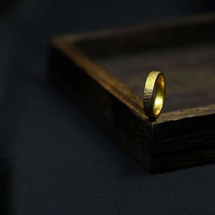 Zen Healing Vintage Copper Brass Adjustable Personality Ring