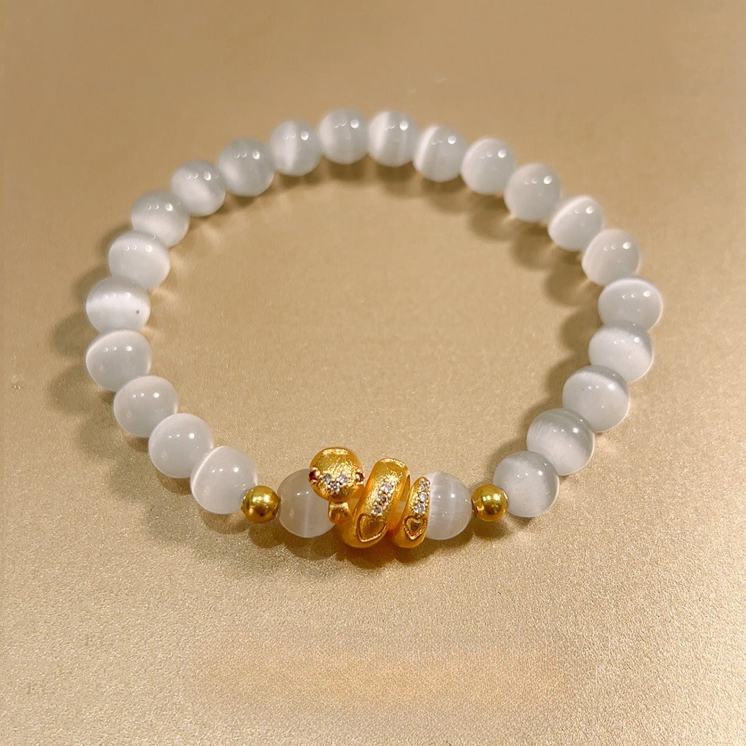 Zen Healing Year Of The Snake Cat’s Eye Prosperity Bracelet