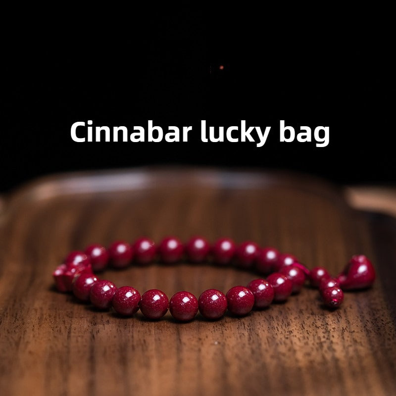Zen Healing Year of the Snake Turquoise Cinnabar Luck Wealth Bracelet