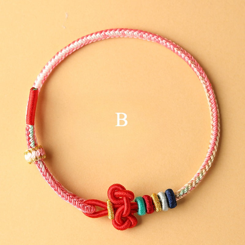 Zen Healing WenChang Knot Red String Luck Bracelet