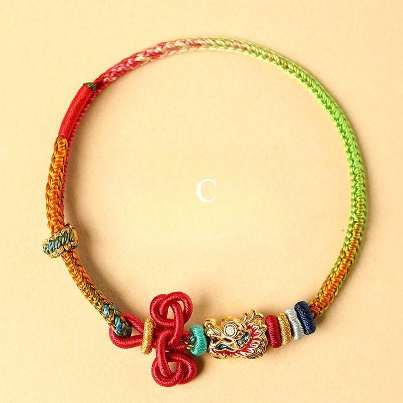Zen Healing WenChang Knot Red String Luck Bracelet