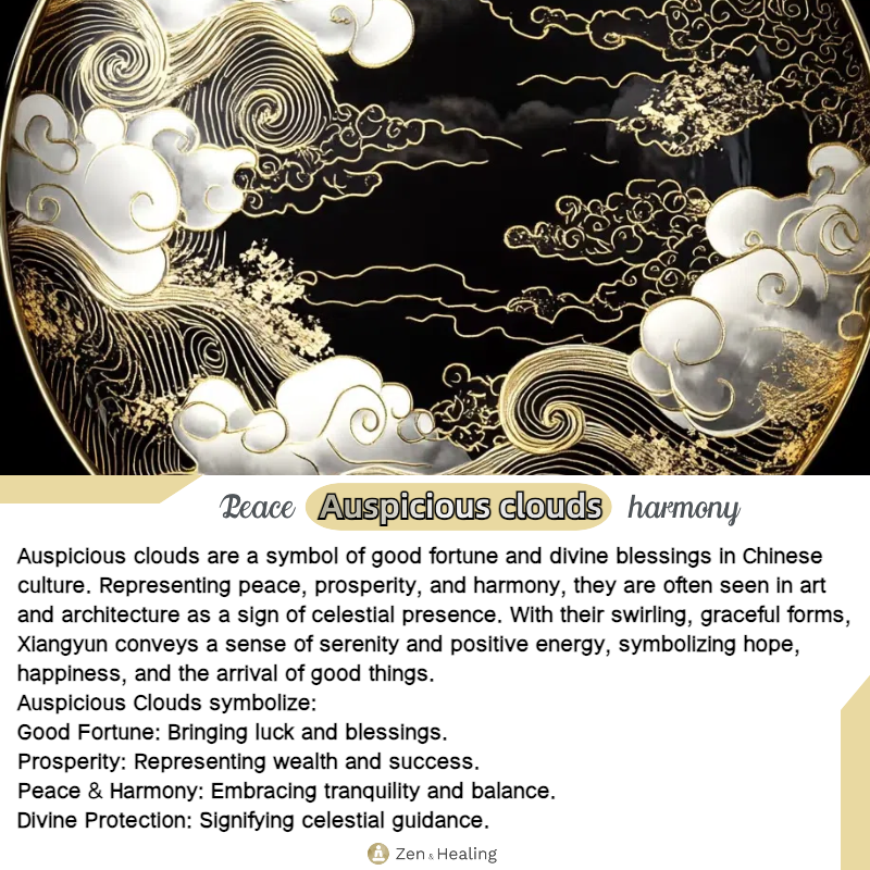 Zen Healing Vintage Auspicious Clouds Pattern Gourd Luck Bracelet