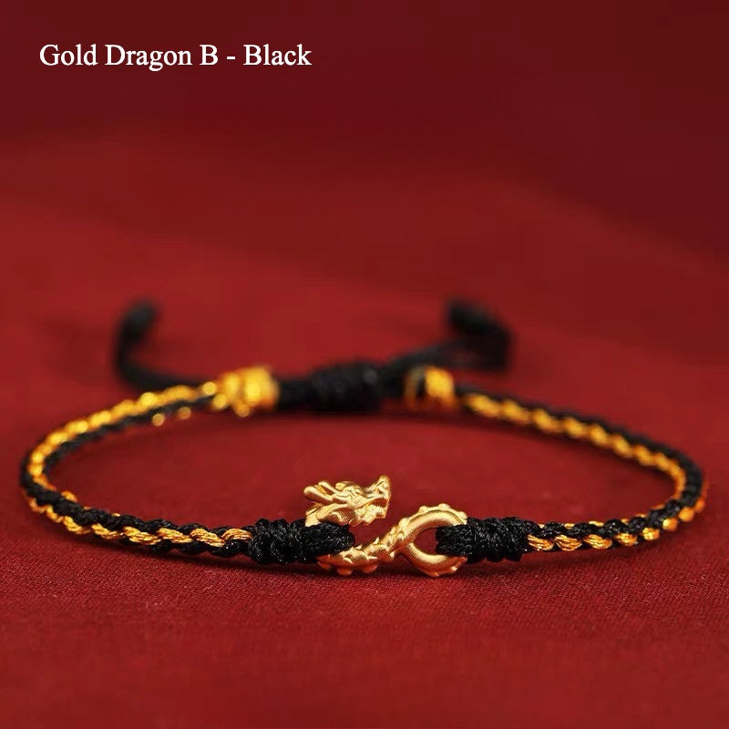 Zen Healing Dragon Protection Red String Bracelet