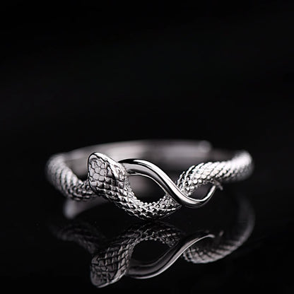 925 Sterling Silver Year Of The Snake Luck & Protection Ring