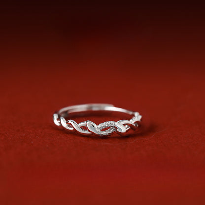 Adjustable silver snake ring unique design jewelry gift for 2025 Year of the Snake