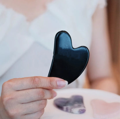 Crystal Gua Sha Board Heart Shape - Skin Tightening - 我的商店