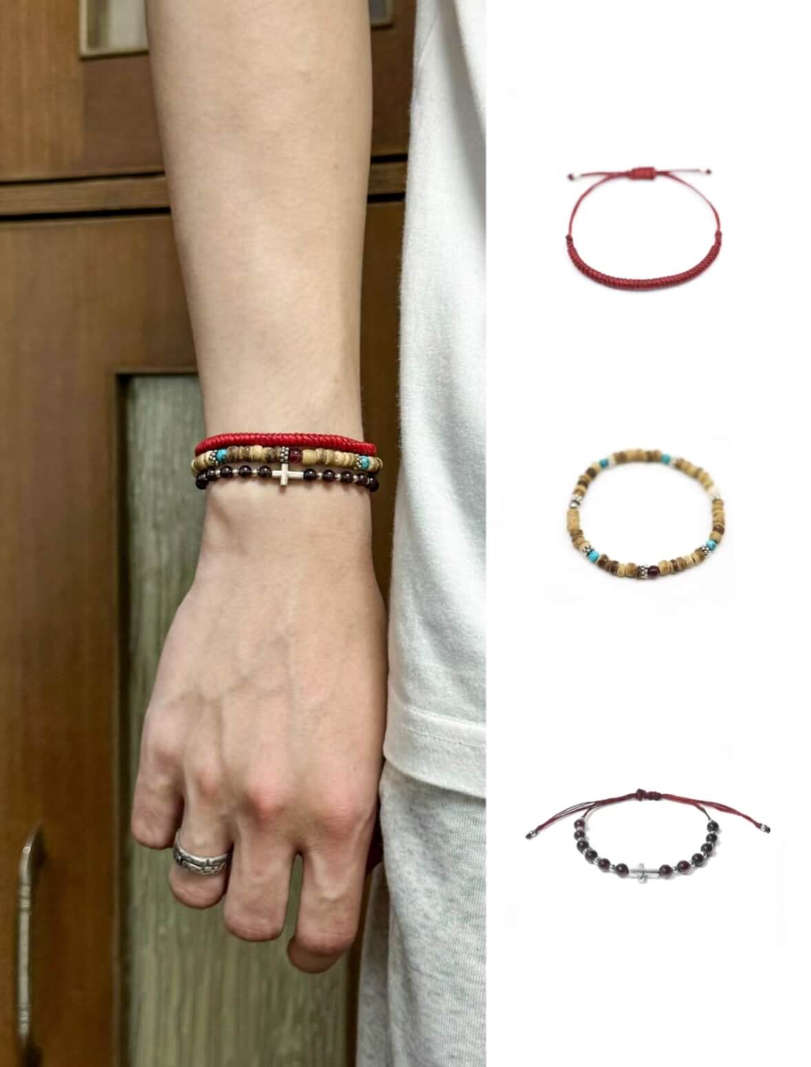 Ancient Method Woven Red Thread Bracelet - A Buddhist Amulet - 我的商店