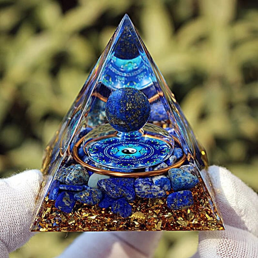 Lapis Lazuli Pyramid - Stay Alert and Enhance Wisdom