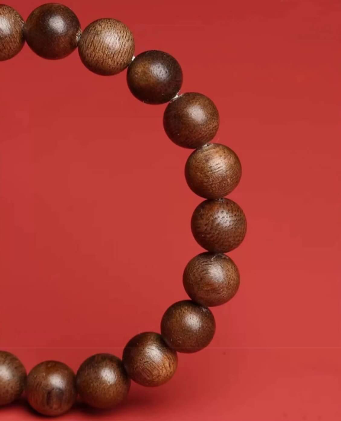 Agarwood and Hetian Jade Buddhist Beads Bracelet - Peace & Calm Power