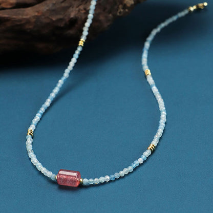 Aquamarine Aqua Elegance Necklace-Calm•Healing