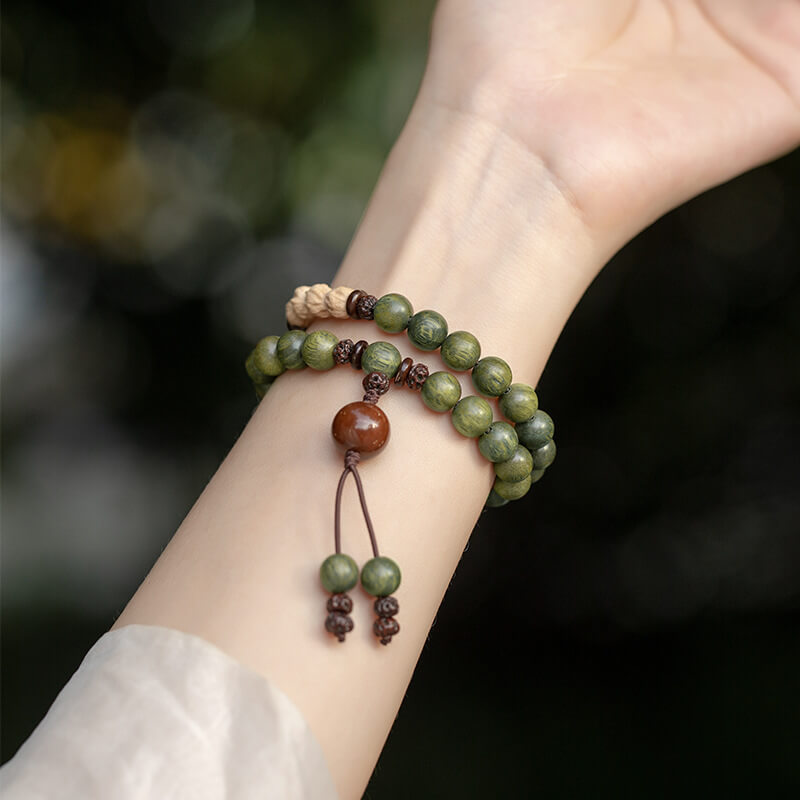 Sandalwood Aroma Zen Whisper Bracelet-Auspiciousness•Health