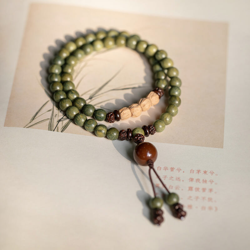 Sandalwood Aroma Zen Whisper Bracelet-Auspiciousness•Health