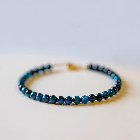 Blue Tiger's Eye Bracelet - Relieve Anxiety & Defend Against Negative Energy - 我的商店