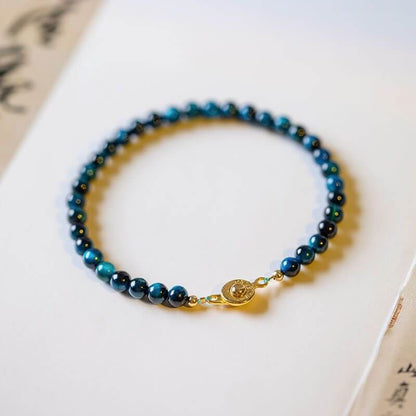 Blue Tiger's Eye Bracelet - Relieve Anxiety & Defend Against Negative Energy - 我的商店