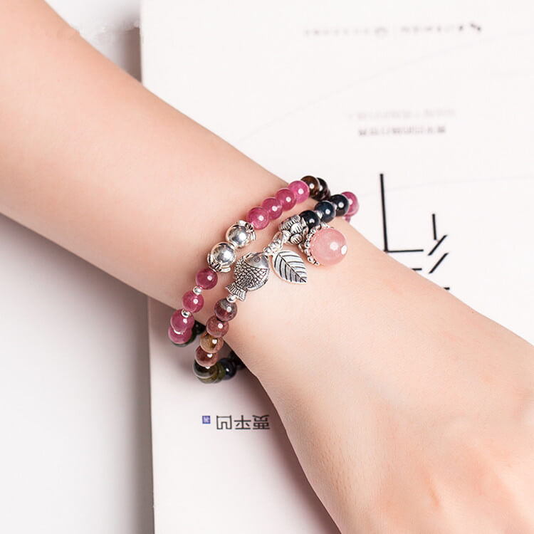 Brazilian Tourmaline Energy Bracelet-Balance•Protection•Wealth•Purification