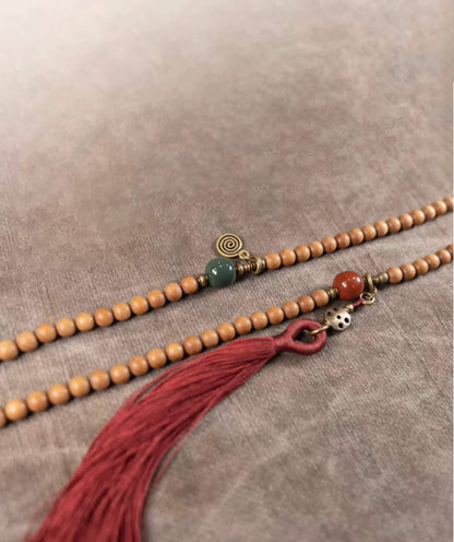 Buddhist Beads - Wooden Mala Beads for Mindfulness