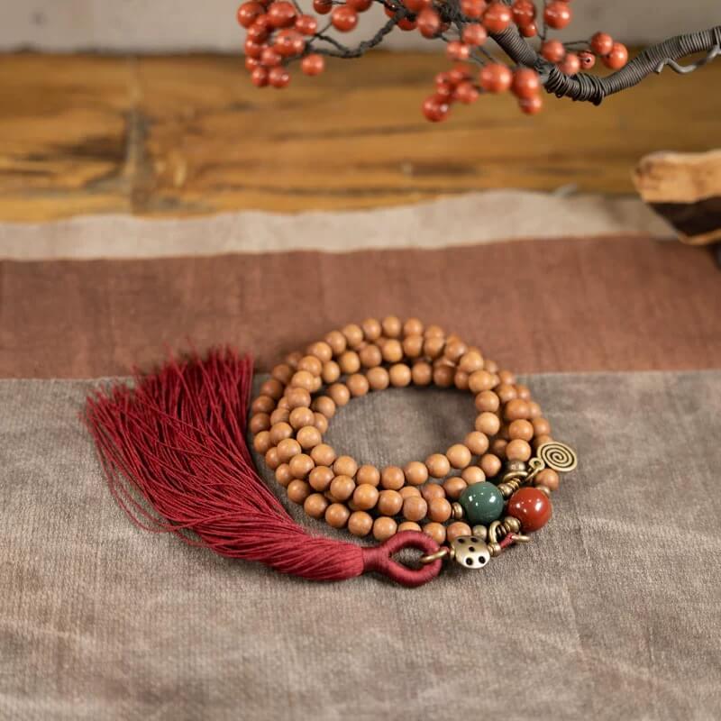 Buddhist Beads - Wooden Mala Beads for Mindfulness