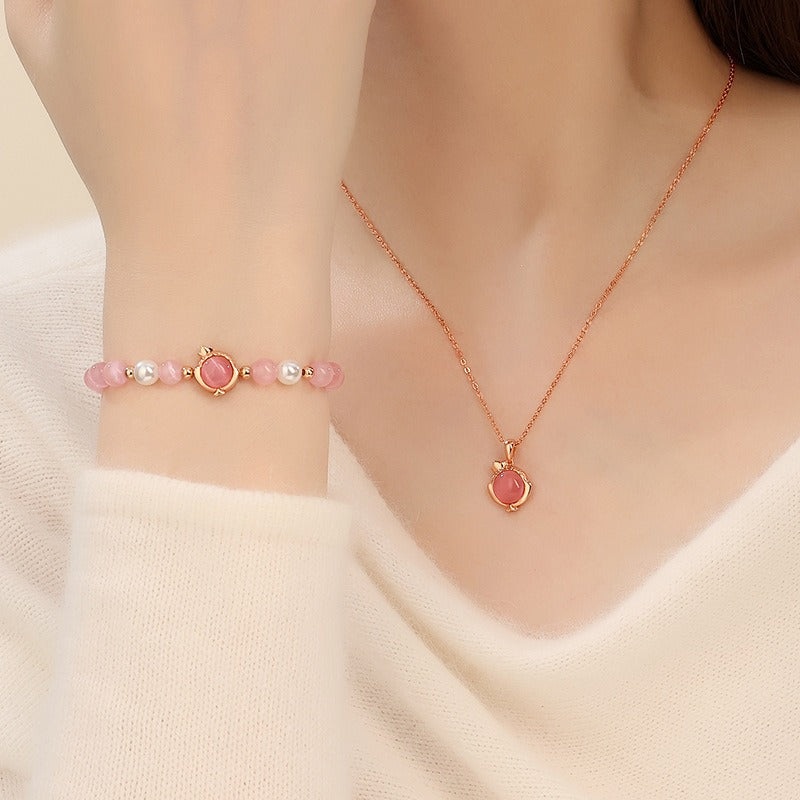 Cat's eye stone Spirit Snake Healing Energy Charm Love Caring Bracelet