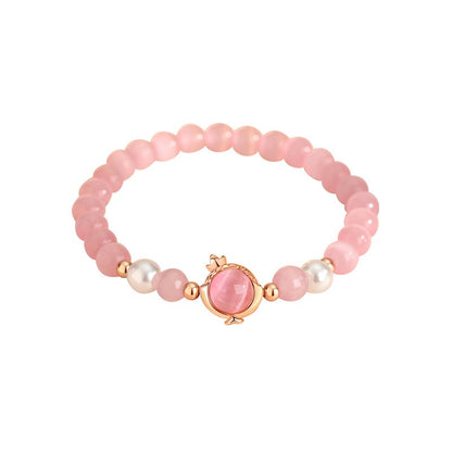 Cat's eye stone Spirit Snake Healing Energy Charm Love Caring Bracelet