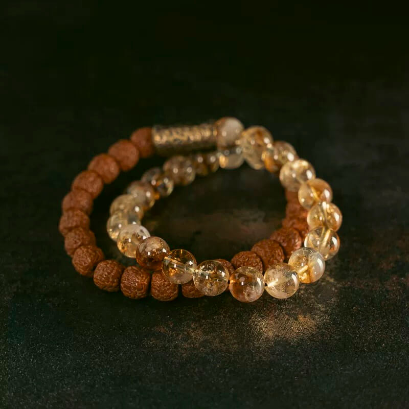 Citrine Vajra Bodhi Bracelet - Wealth · Fortitude · Positive Energy · Light