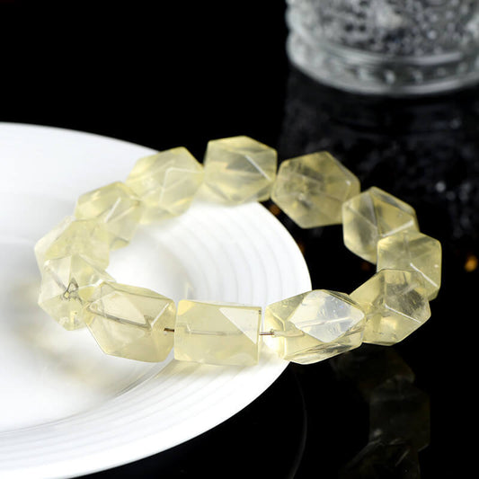 Bracelet Citrine Sunshine Freeform - Richesse • ​​Succès • Vitalité