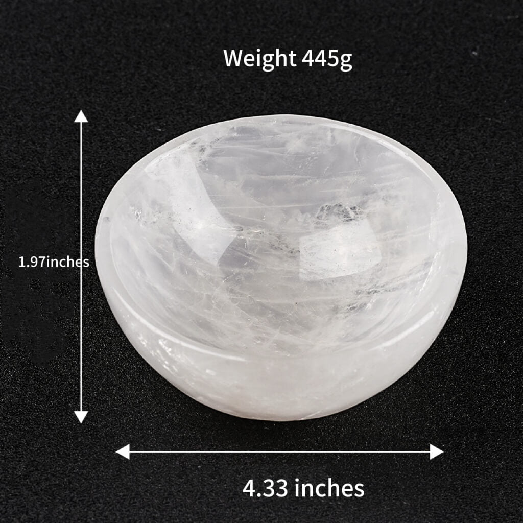 Clear Quartz demagnetizing bowl - Purification • Clearing • Charging