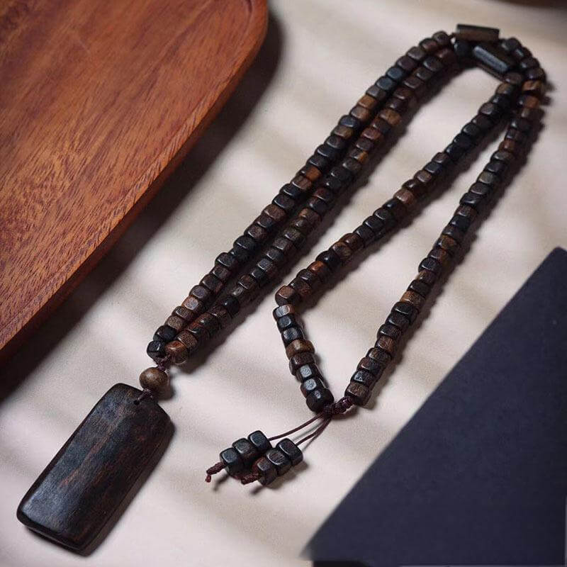 Daragan Agarwood Square Guardian Necklace-Protection•Lucky