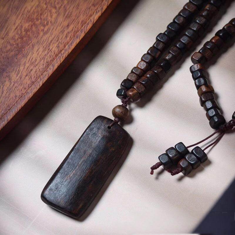 Daragan Agarwood Square Guardian Necklace-Protection•Lucky