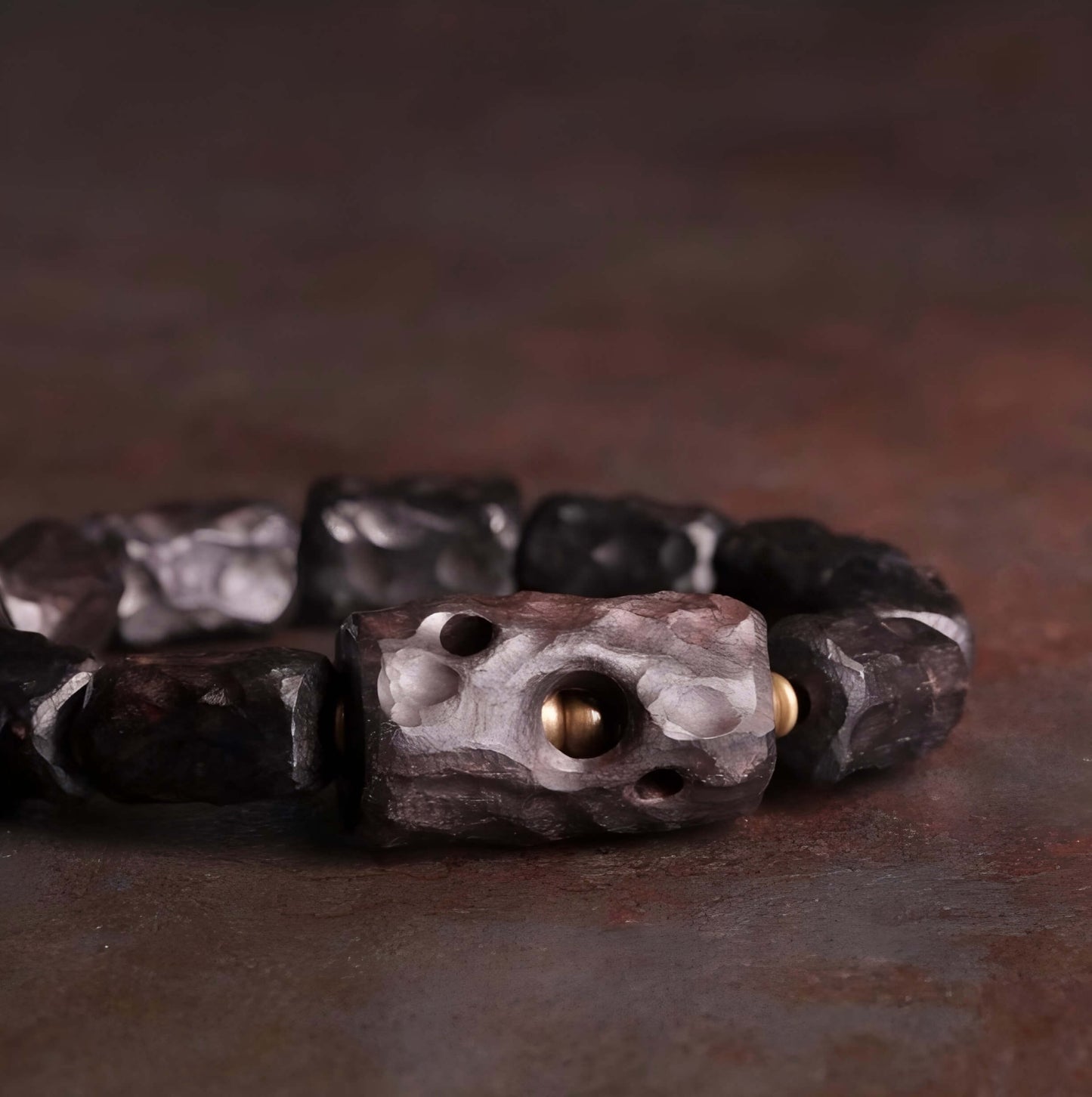 Bracelet Secret Realm en bois d'ébène - Tutelle • Sérénité • Relaxation