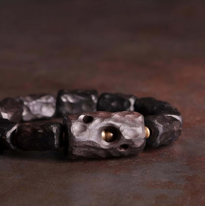 Bracelet Secret Realm en bois d'ébène - Tutelle • Sérénité • Relaxation