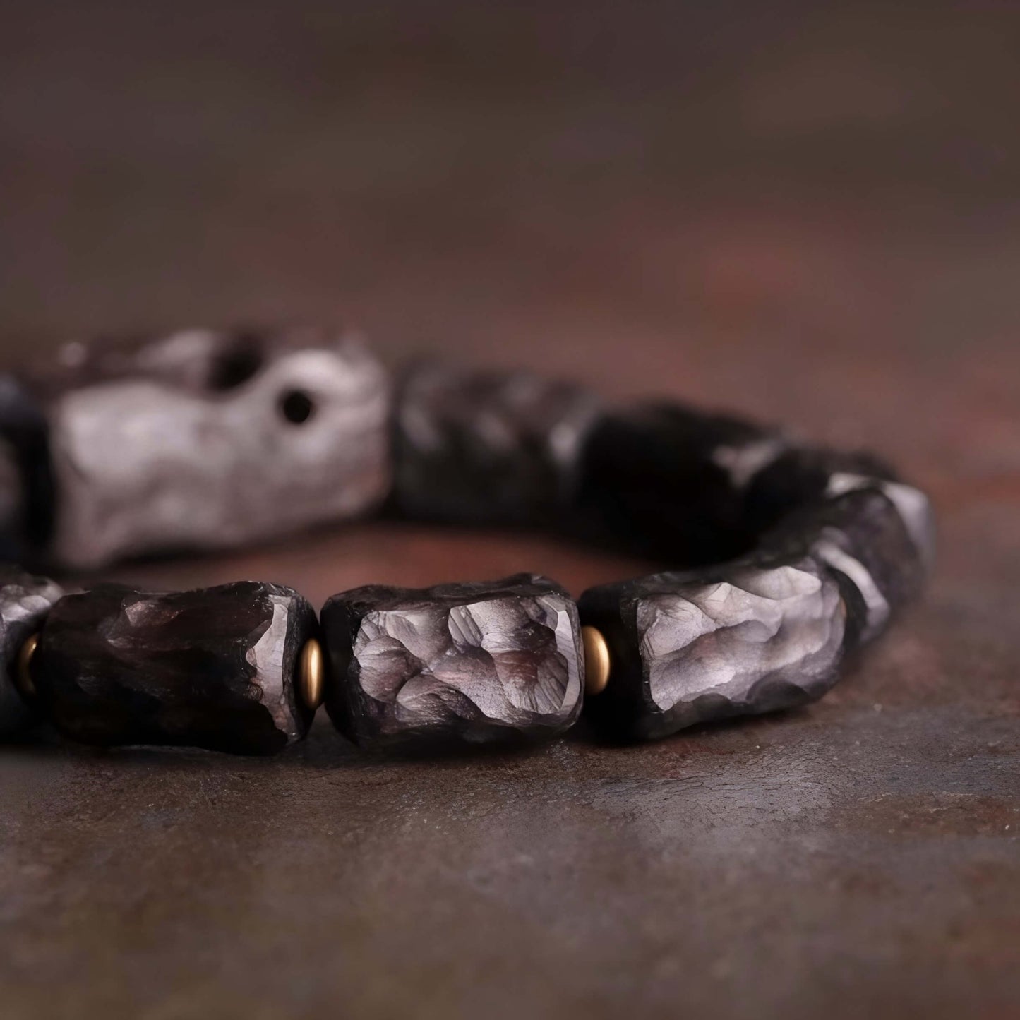 Bracelet Secret Realm en bois d'ébène - Tutelle • Sérénité • Relaxation