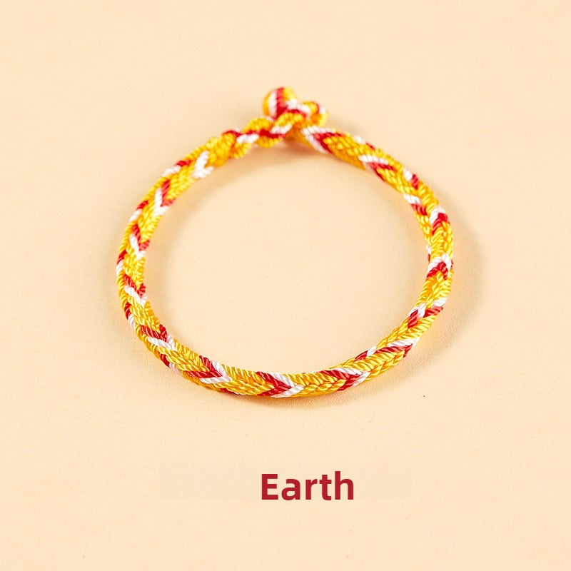 Free Today：Fengshui Zodiac Five Elements Colorful Braiding Bracelet
