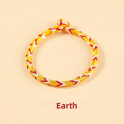 Free Today：Fengshui Zodiac Five Elements Colorful Braiding Bracelet