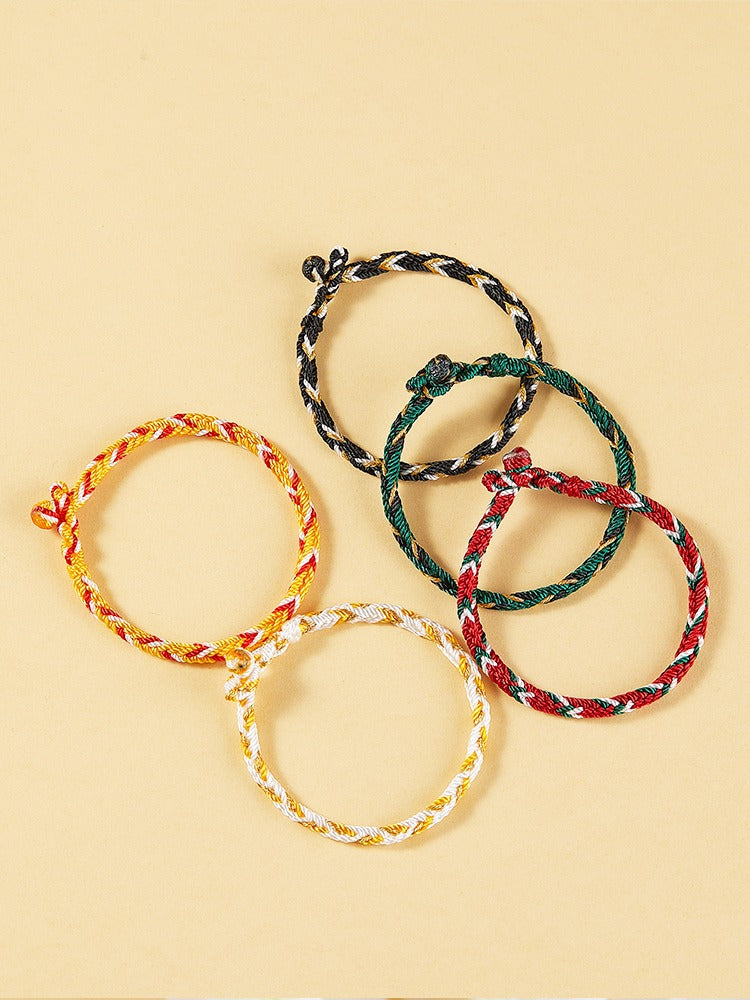 Free Today：Fengshui Zodiac Five Elements Colorful Braiding Bracelet