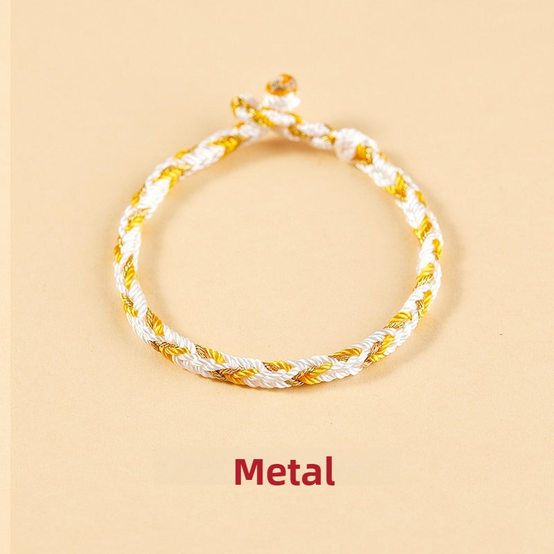 Free Today：Fengshui Zodiac Five Elements Colorful Braiding Bracelet