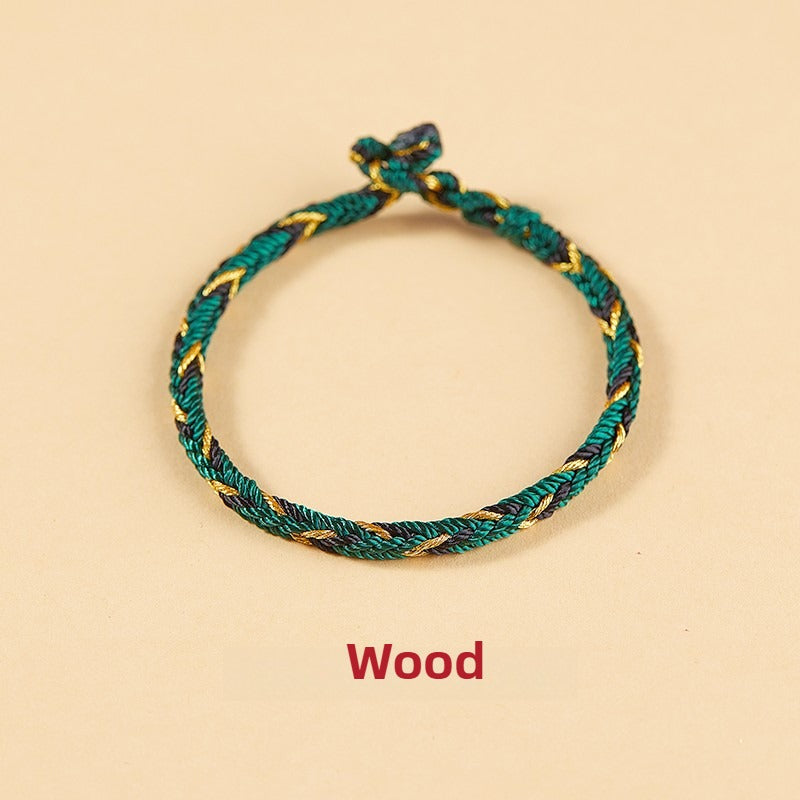 Free Today：Fengshui Zodiac Five Elements Colorful Braiding Bracelet