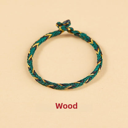 Free Today：Fengshui Zodiac Five Elements Colorful Braiding Bracelet