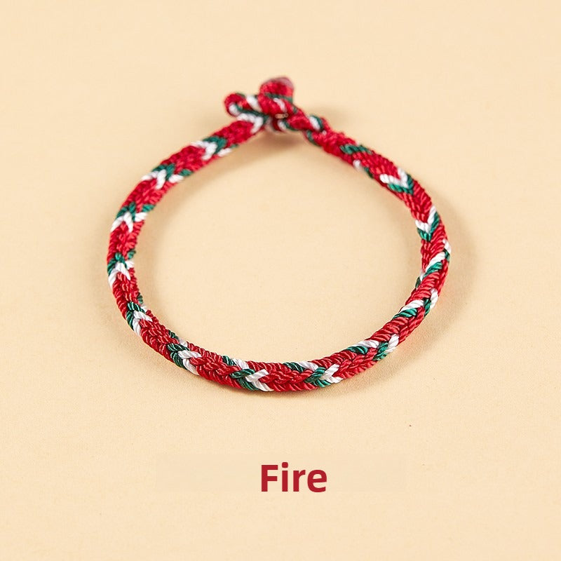 Free Today：Fengshui Zodiac Five Elements Colorful Braiding Bracelet