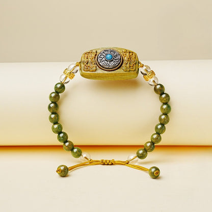 Green Sandalwood Auspicious Prosperity Bracelet