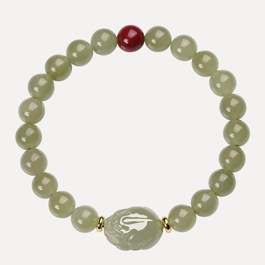 Hetian Jade Pixiu Bracelet - Wealth Attraction · Lucky Amulet