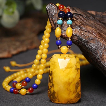 Honey Amber Wealth Protection Necklace