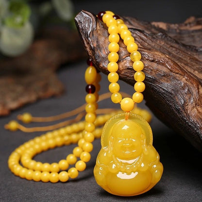 Honey Amber Wealth Protection Necklace