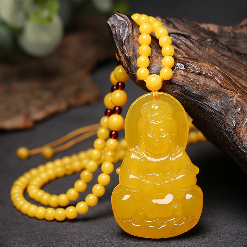 Honey Amber Wealth Protection Necklace