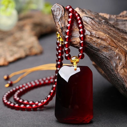 Honey Amber Wealth Protection Necklace