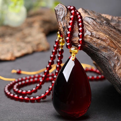 Honey Amber Wealth Protection Necklace