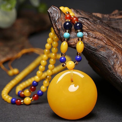 Honey Amber Wealth Protection Necklace