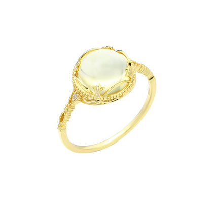 Citrine Honey Crystal Ring，the fortune is unstoppable